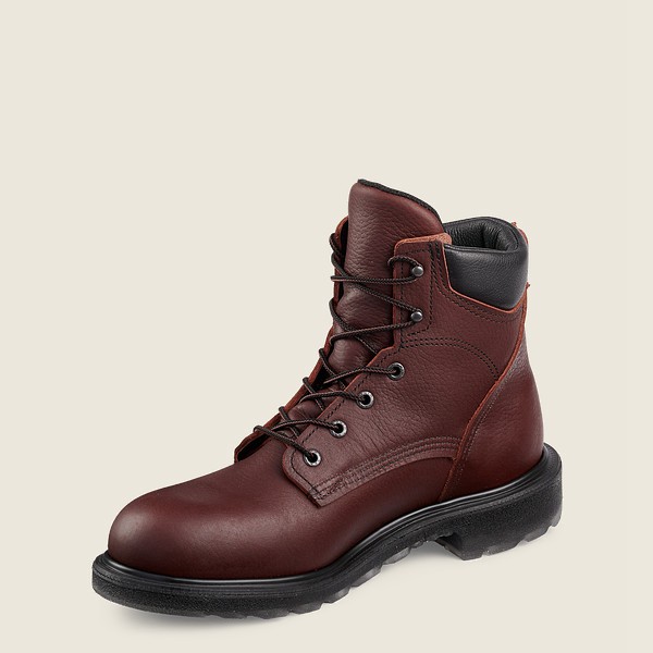 Safety Støvler Herre - Red Wing Supersole® 2.0 - 6-Inch Toe - Bordeaux - AIUQRF-831